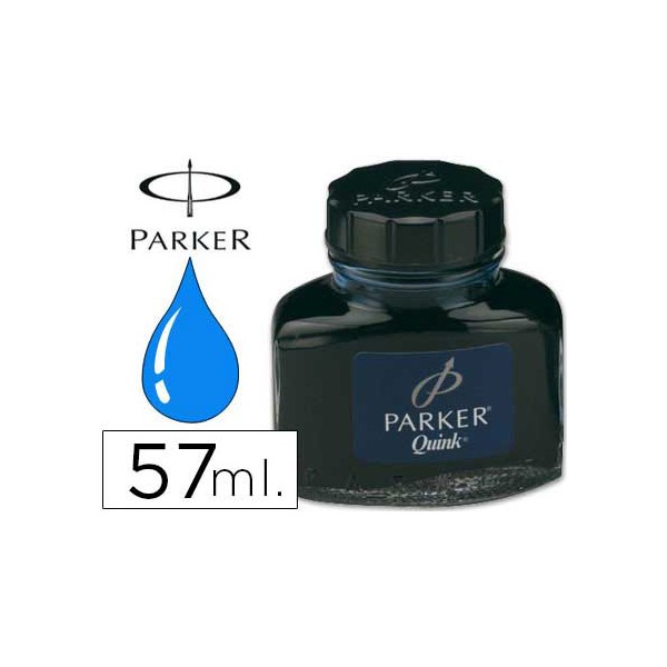 Tinta parker para caneta azul real frasco