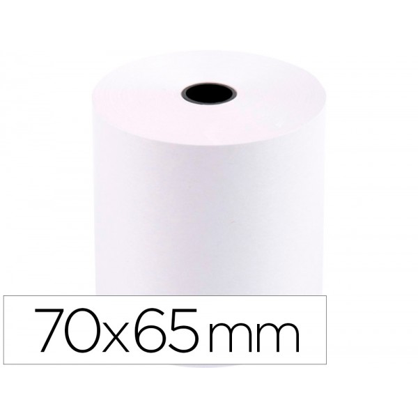 Rolo papel para impressora 70x65x11 mm 60 gr