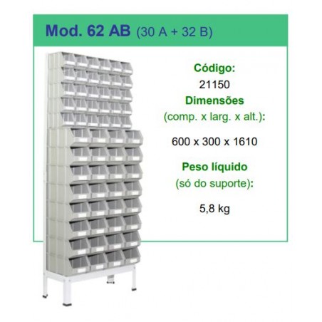 Estante para Caixa stock 62 AB