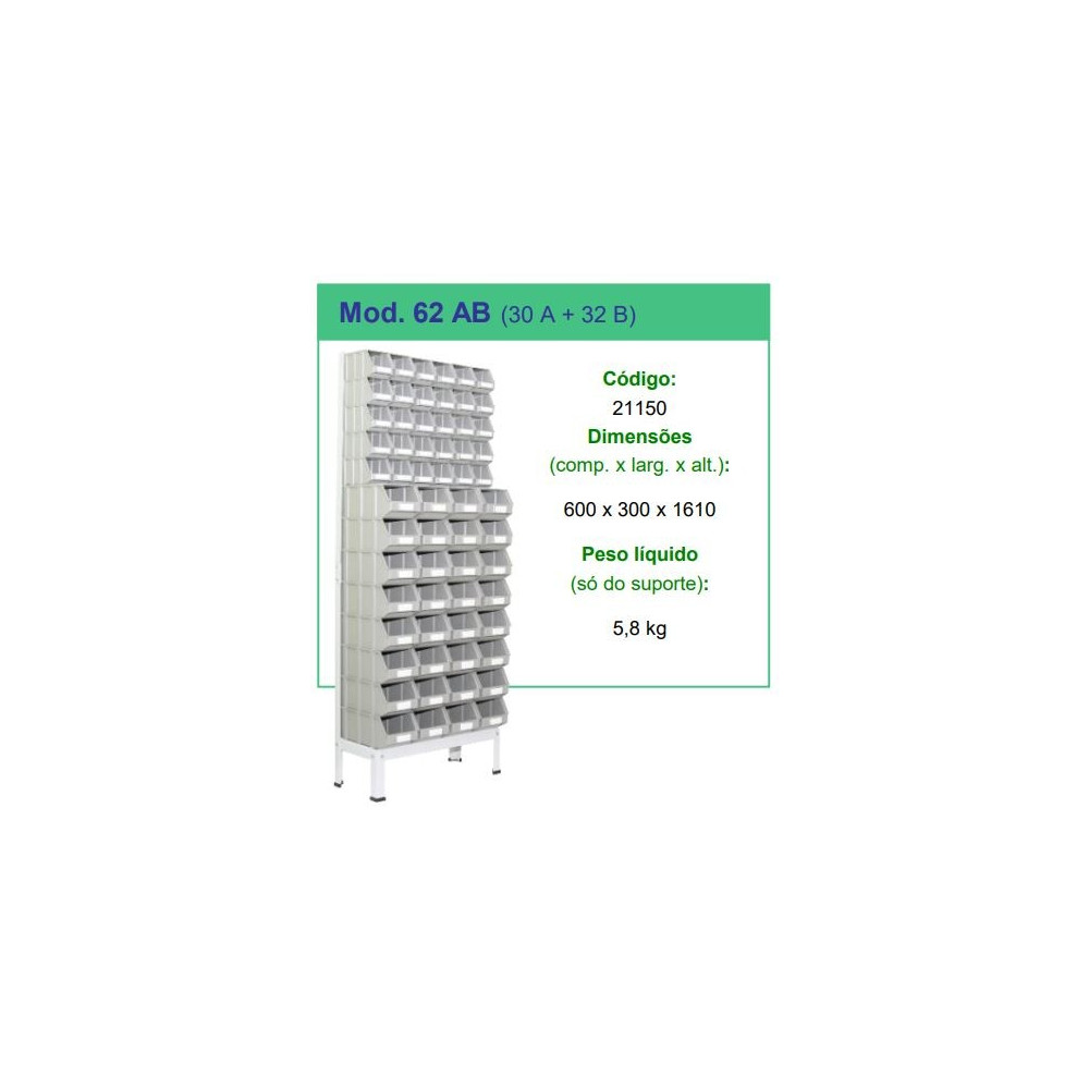 Estante para Caixa stock 62 AB