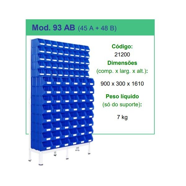 Estante para Caixa stock 93 AB