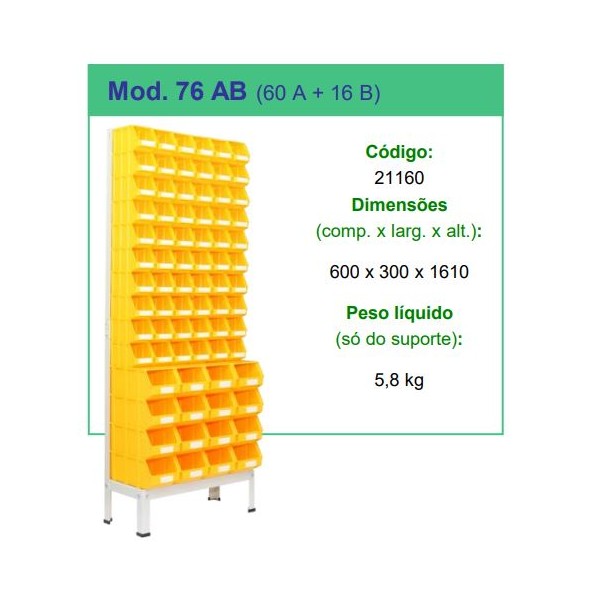 Estante para Caixa stock 76 AB