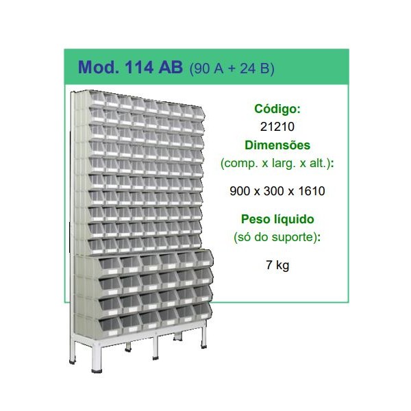 Estante para Caixa stock 114AB