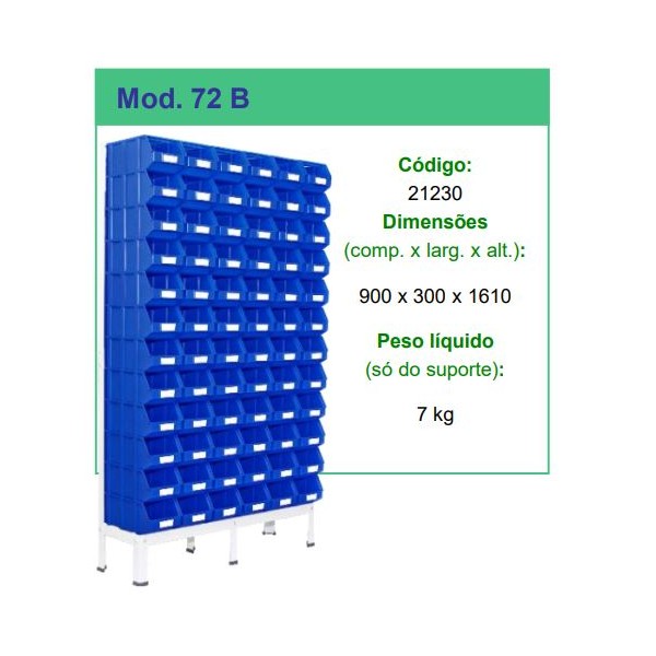 Estante para Caixa stock 72B