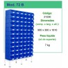 Estante para Caixa stock 72B