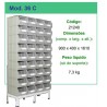 Estante para Caixa stock 36 C