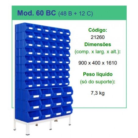Estante para Caixa stock 60BC