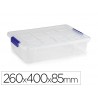 Contentor de lixo em plastico plasticforte 5 litros n 30 transparente com tampa 260x400x85 mm