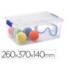 Contentor de lixo em plastico plasticforte 9 litros n 29 transparente com tampa 260x370x140 mm