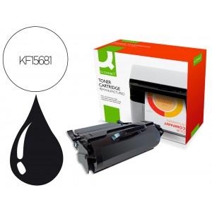 Toner q connect compativel lexmark t650 preto 25000 pag