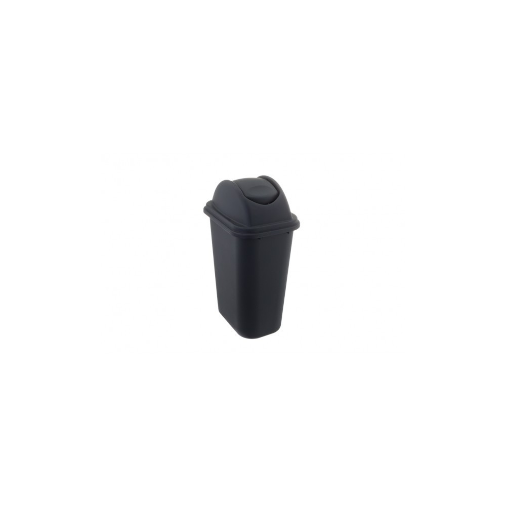 Balde lixo c/ tampa basculante pp cinza 35L 27x36x64CM /10