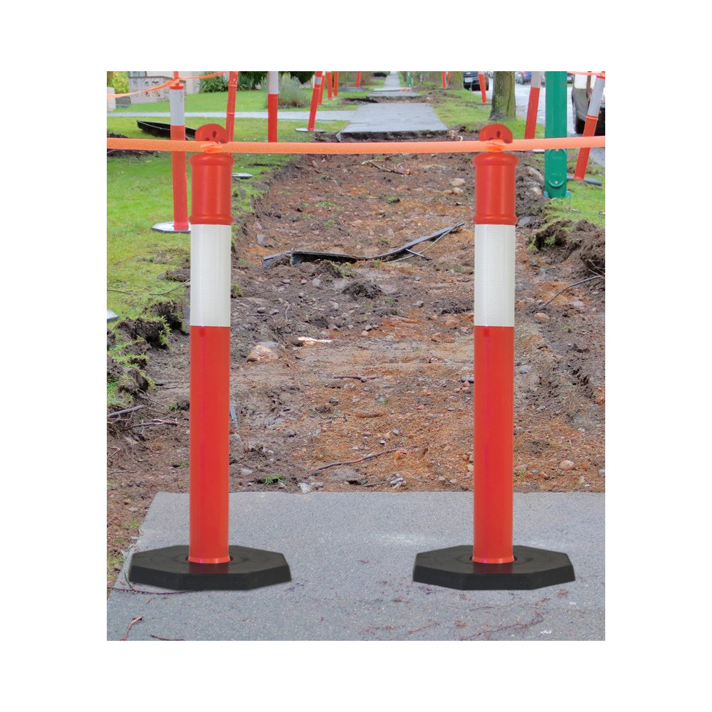 Poste Portatil com banda refletora