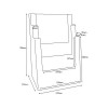 Porta Folhetos 3 A4 | Bancada