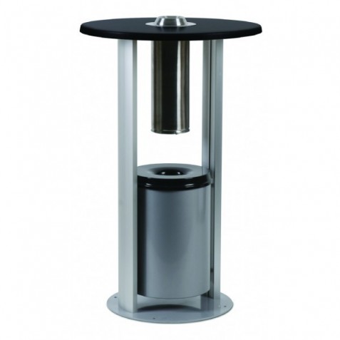 Mesa com cinzeiro de pé| base de aço resistente Mesa com cinzeiro de pé| base de aço resistente