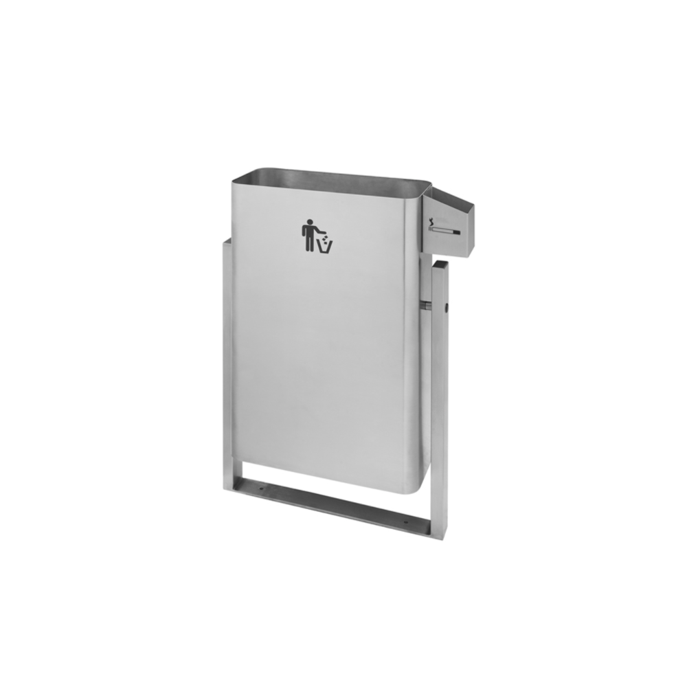 Papeleira com cinzeiro