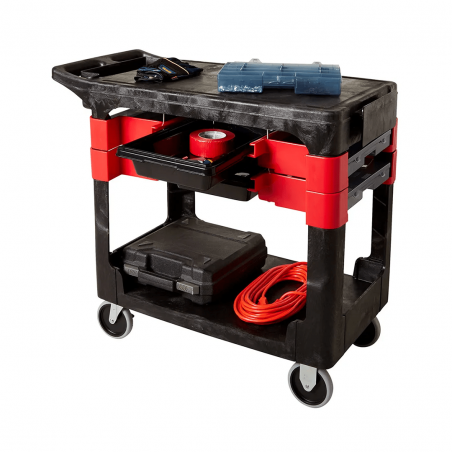 Carro de servicio con almacenamiento múltiple