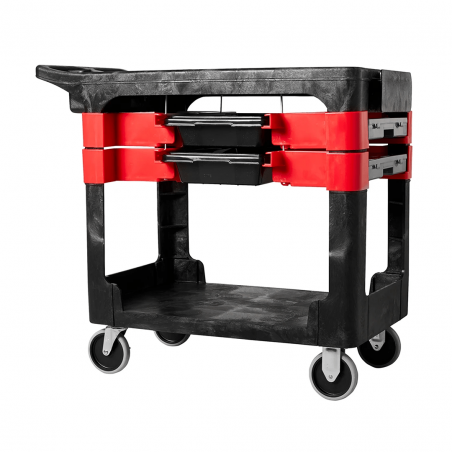 Carro de servicio con almacenamiento múltiple