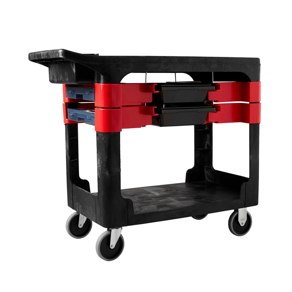 Carro de servicio con almacenamiento múltiple