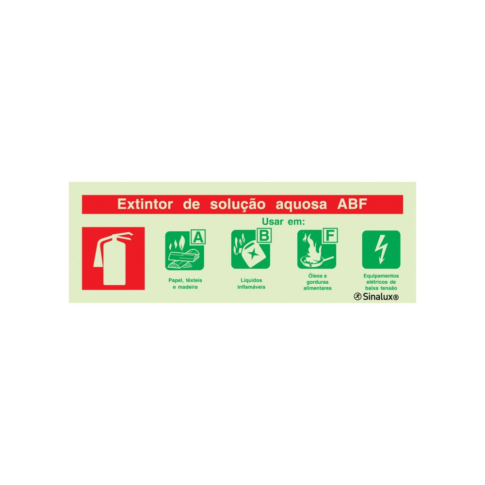 Extintor de solução aquosa ABF 240x85mm