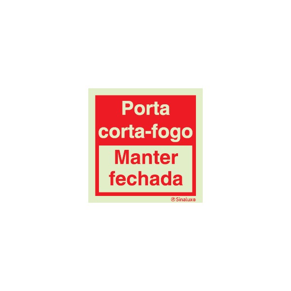 D1 - Porta Corta-Fogo - manter fechada 150x150 mm