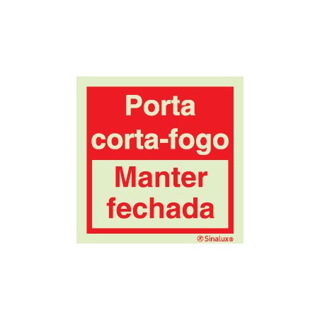 Porta Corta-Fogo - manter fechada 150x150 mm