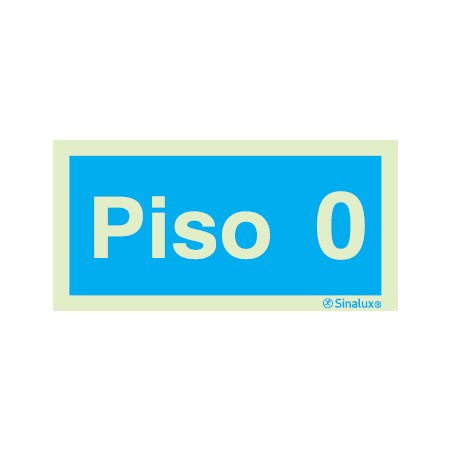 A1 - Placa com informação do número de piso 100x200 mm