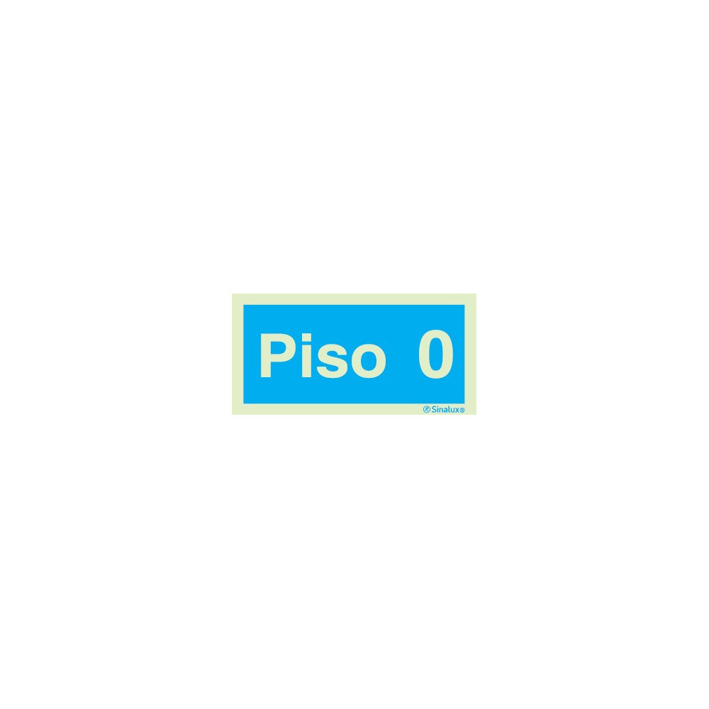 A1 - Placa com informação do número de piso 100x200 mm