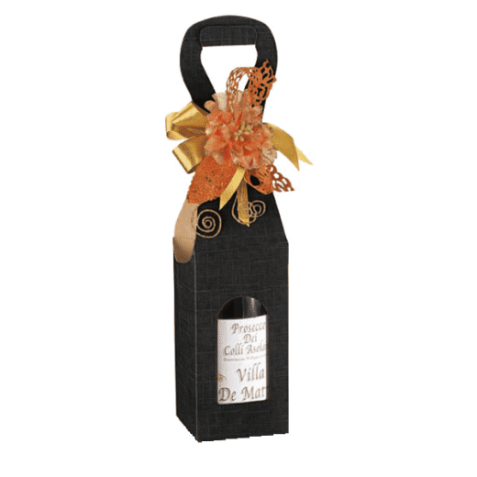100 UN. SCHACHTELN FÜR 1 FLASCHE - SCHWARZ 9x9x41 CM SCHWARZE KARTE 100 UN. SCHACHTELN FÜR 1 FLASCHE - SCHWARZ 9x9x41 CM SCHWARZE KARTE