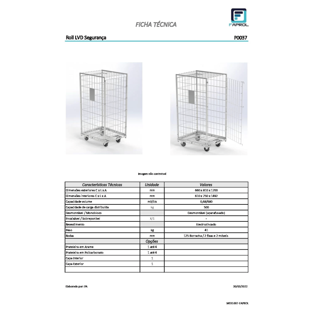 Roll LVD De Segurança