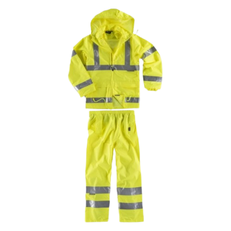 Conjunto Impermeável de Alta Visibilidade