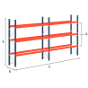 Estantes Racks para Paletes 1500 kg