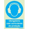 Sinal de obrigação, auriculares de proteção