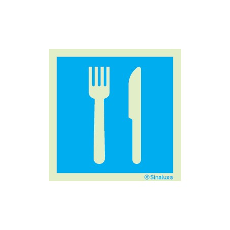 Sinal de informação, restaurante