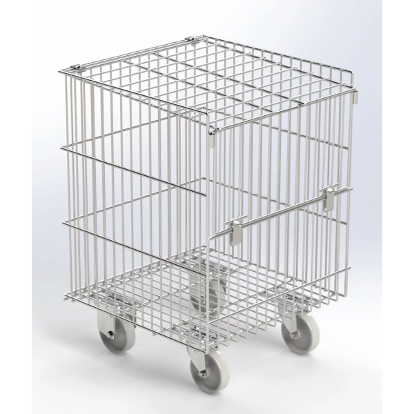 Contentor Com Meia Porta 600x600x800 Contentor Com Meia Porta 600x600x800