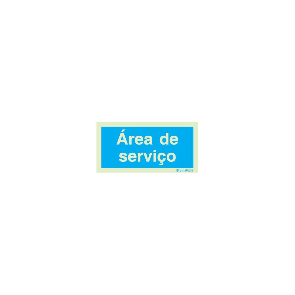 Sinal de informação, área de serviço