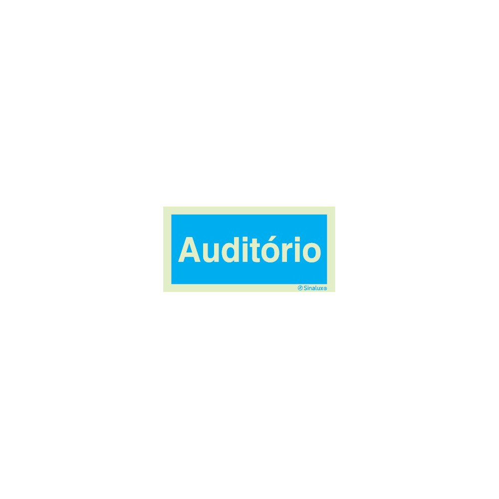 Sinal de informação, auditório