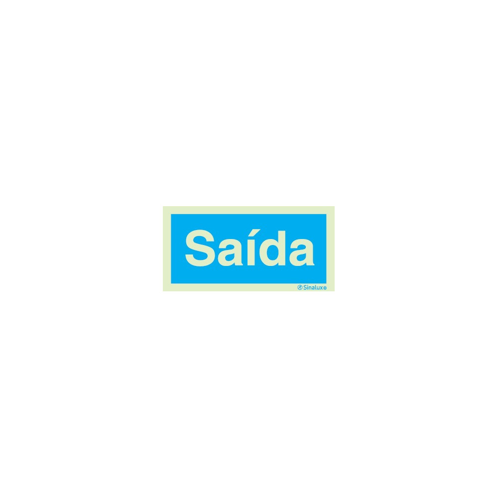 Sinal de informação, saída