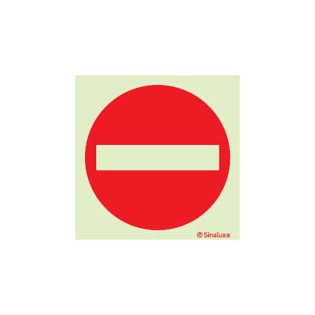 Sinal para parques de estacionamento, proibição, sentido proibido