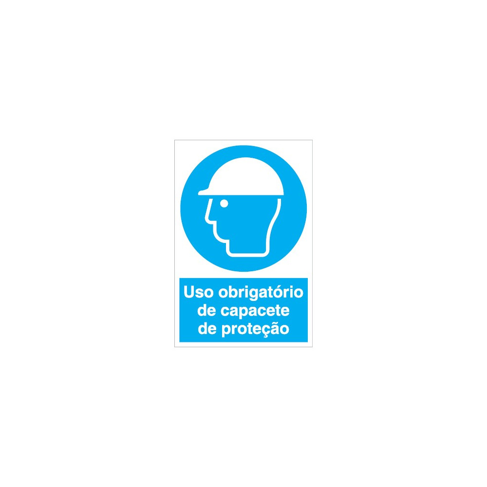 Uso obrigatório de capacete de proteção